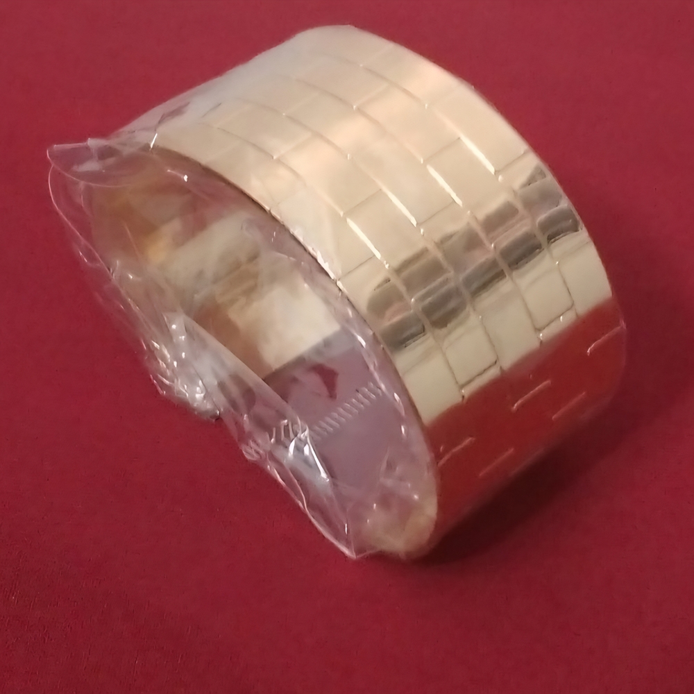 NEW Wizard of Oz Cuff Bracelet Gold Tone Brick Pattern Still In Package